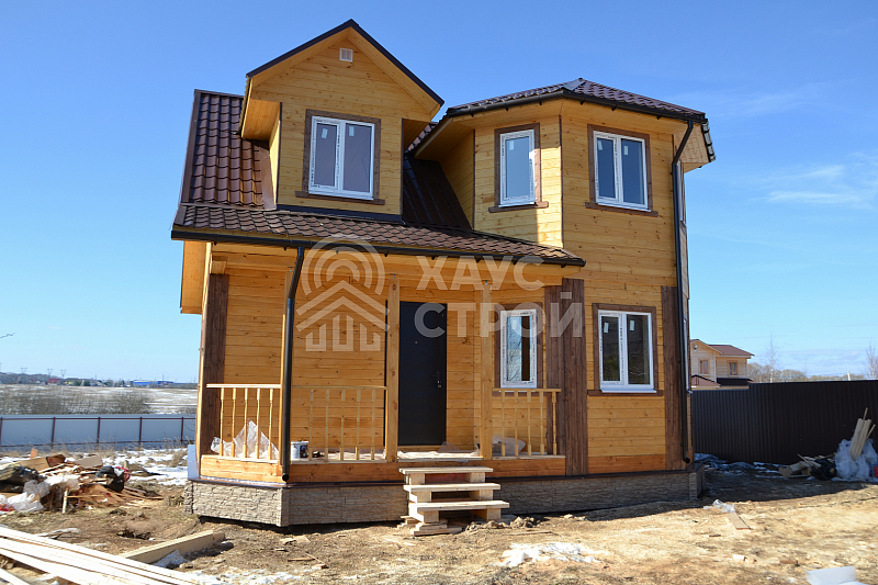 Дом из бруса 7х8 Бура в деревне Бережки - Фото 2