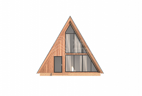фасад Дом A-Frame 7.5х9 «Вобба»