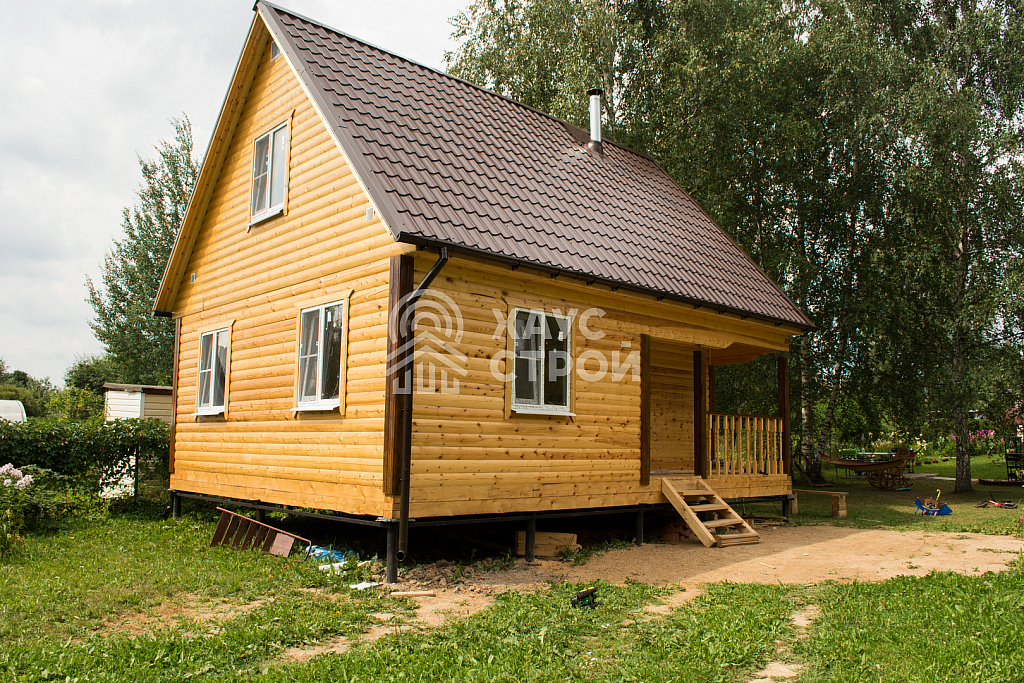 Баня из бруса 6х8 Антра в деревне Спасское - Фото 3