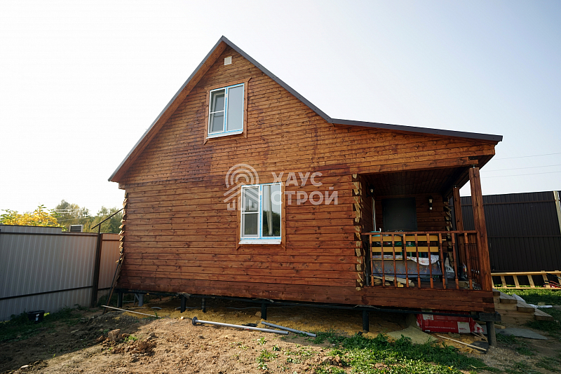 Баня из бруса 6х8 Рахма в КП Берёзовый Парк - Фото 1
