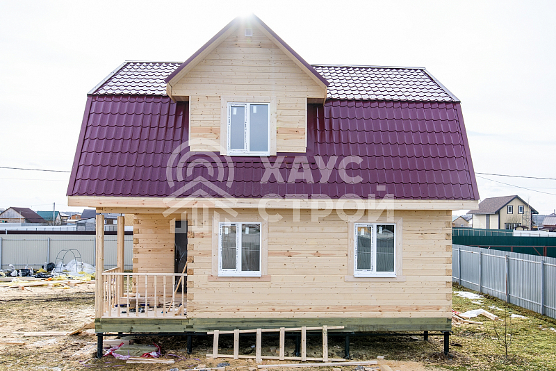 Дом из бруса 7х8 Калидон в поселке Семрино - Фото 1