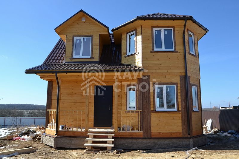 Дом из бруса 7х8 Бура в деревне Бережки - Фото 0