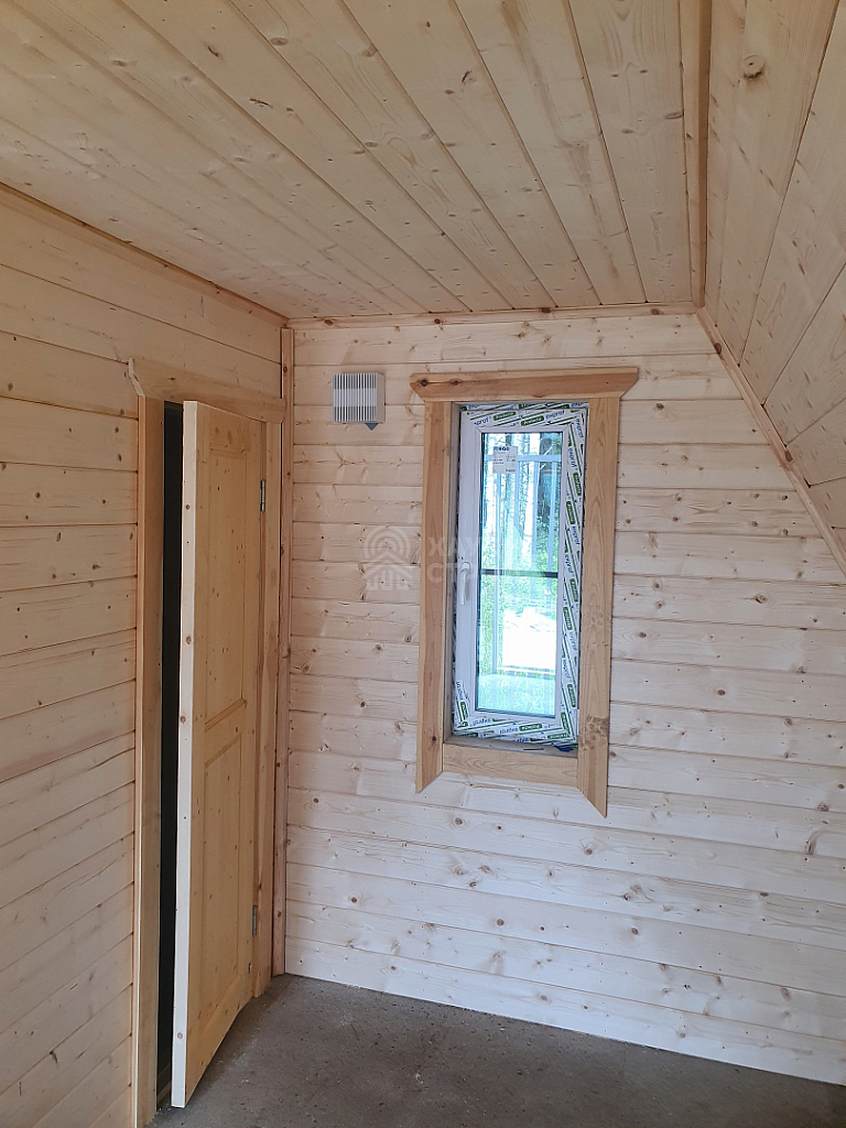 Деревянный дом A-Frame Борн 6х9 с террасой, Коприно - Фото 10