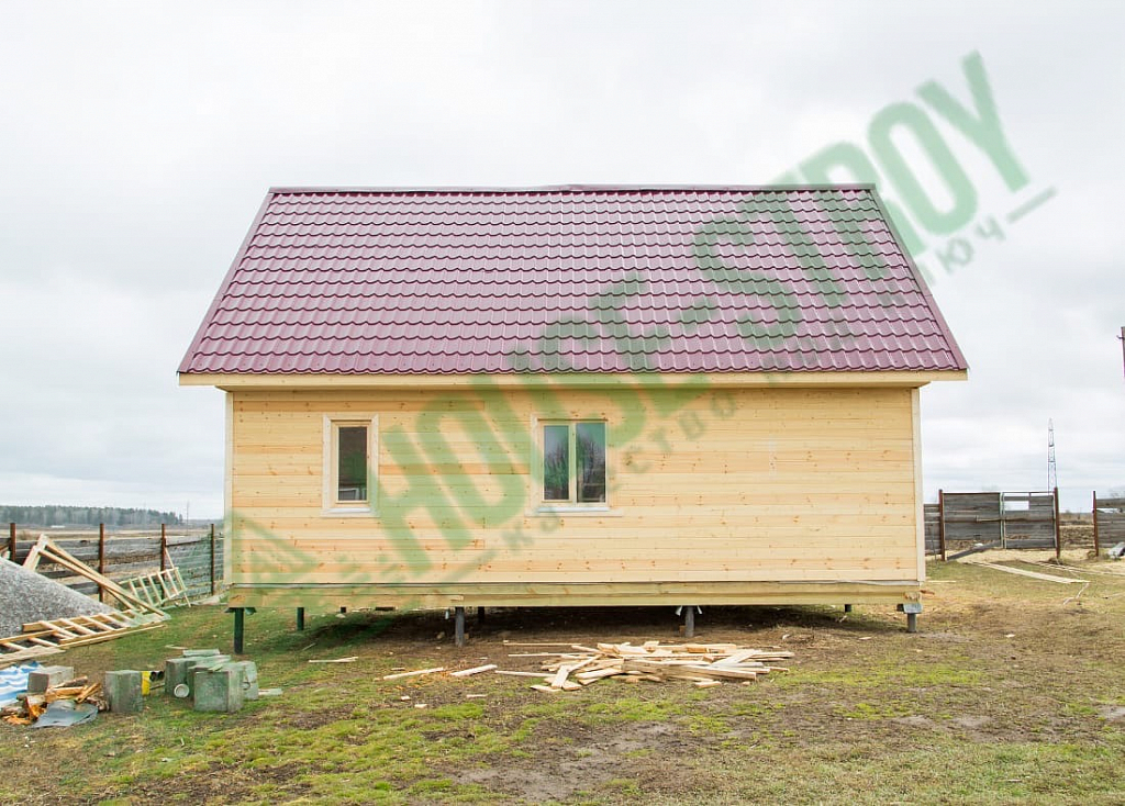 Каркасный дом 6х9 Барнаул в деревне Пижма - Фото 3