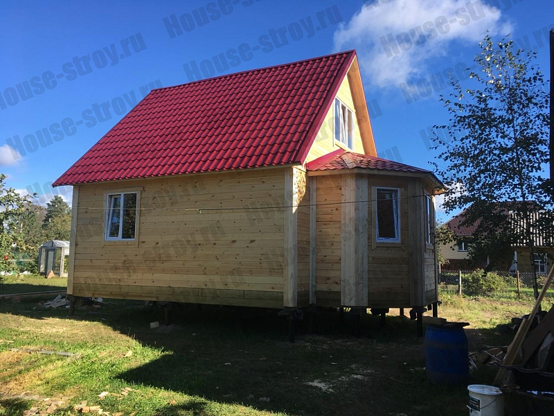 Дом из бруса 6х8 Аксамит в деревне Энколово - Фото 1