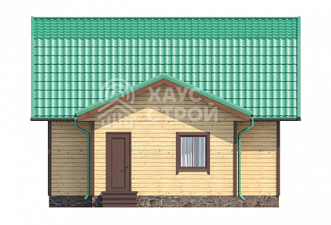 фасад Дом из бруса 7.5х8 «Фисба»
