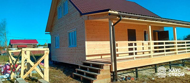 Каркасный дом 9х9 в Гатчинском м.о. - Фото 0