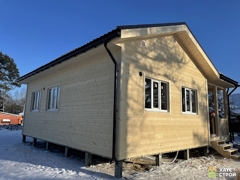 Каркасный коттедж 9х9 в Ленинградской области - Фото 1