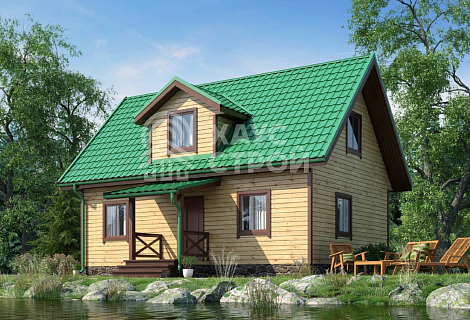 фото Дом из бруса 6х9 "Стрикт"