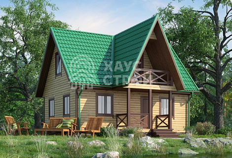 фото Дом из бруса 6х8 "Мирон"
