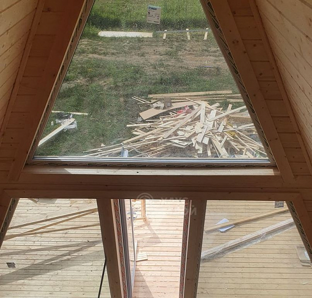 Деревянный дом A-Frame Борн 6х9 с террасой, Коприно - Фото 2