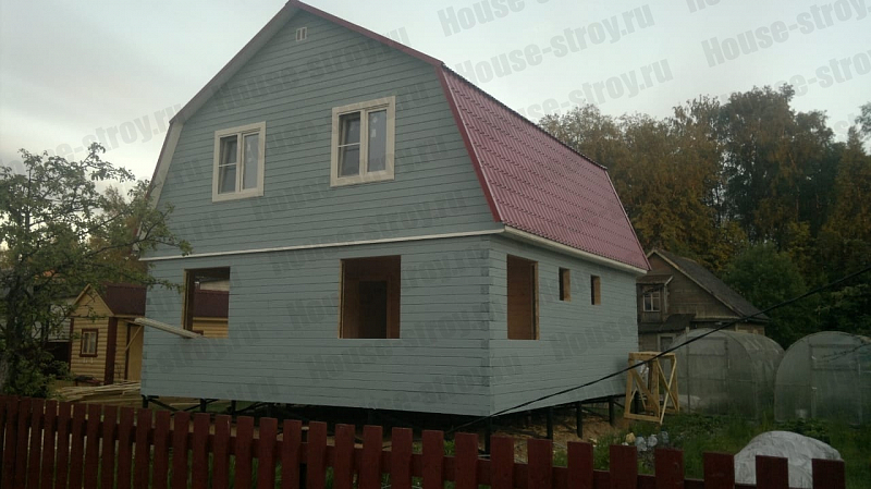 Дом из бруса 8х9 Гик в СНТ Кировец-3 - Фото 2