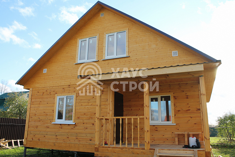 Дом из бруса 8х9 Гик в селе Осташёво - Фото 1