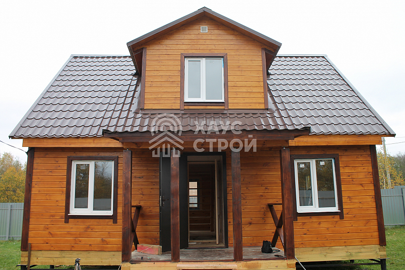 Дом из бруса 8х7.5 Либерти в СНТ Коммунальщик - Фото 1
