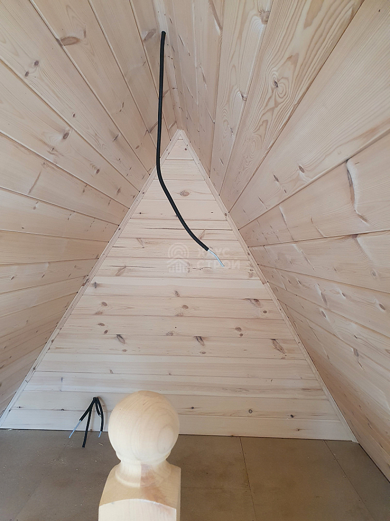 Деревянный дом A-Frame Борн 6х9, СОТ Радуга - Фото 11
