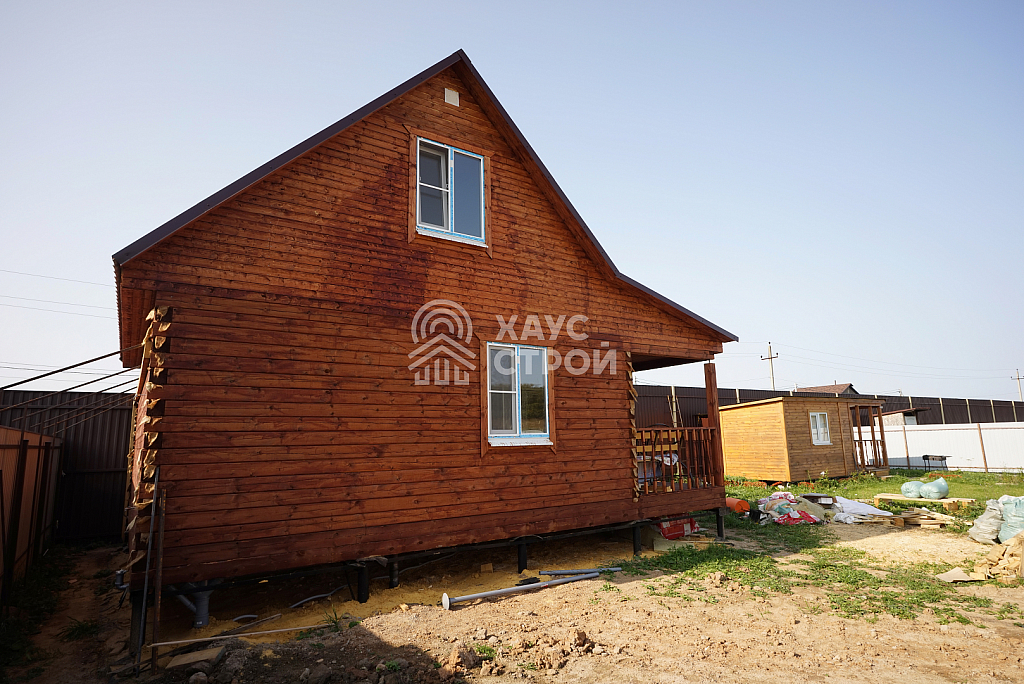 Баня из бруса 6х8 Рахма в КП Берёзовый Парк - Фото 3