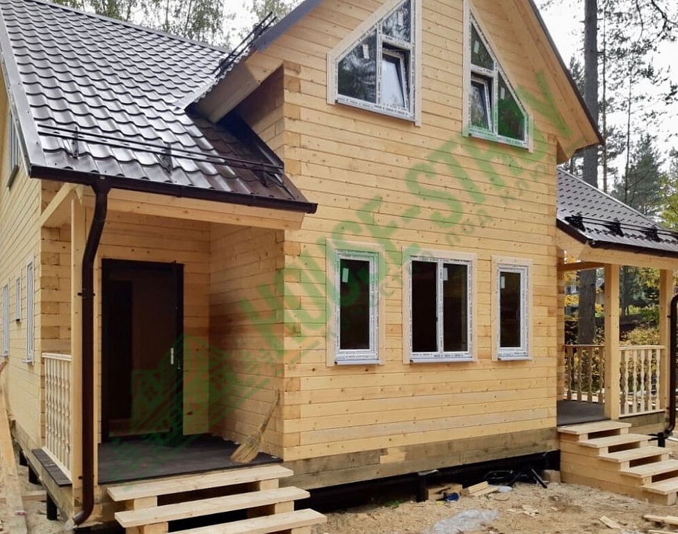 Дом из бруса 8х9 Спектр в ДПК Орехово-Южное - Фото 3
