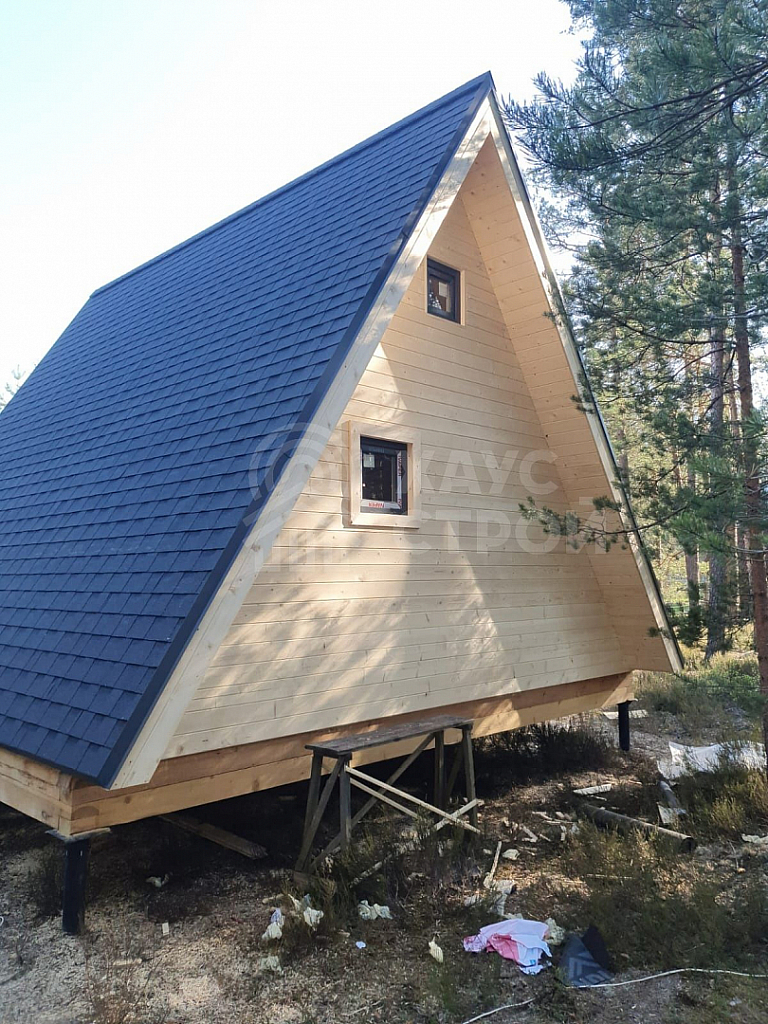 Деревянный дом A-Frame Борн 6х8, Заходское - Фото 3