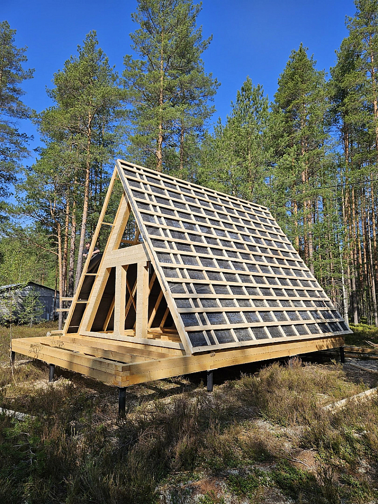 Деревянный дом A-Frame Борн 6х8, Заходское - Фото 8