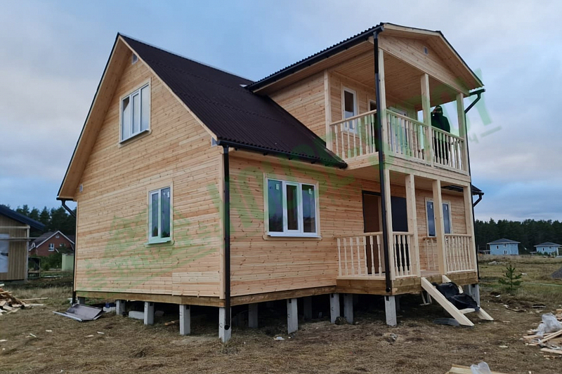 Каркасный дом 7х10 в Приозерском районе - Фото 1
