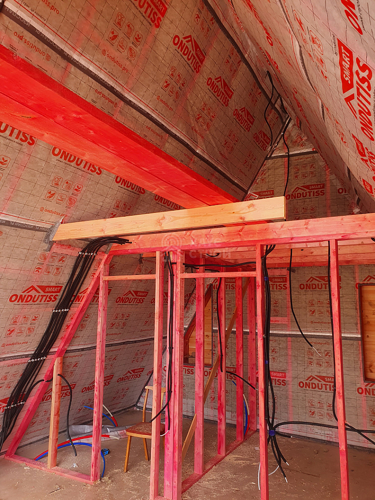 Деревянный дом A-Frame Борн 6х9, СОТ Радуга - Фото 8
