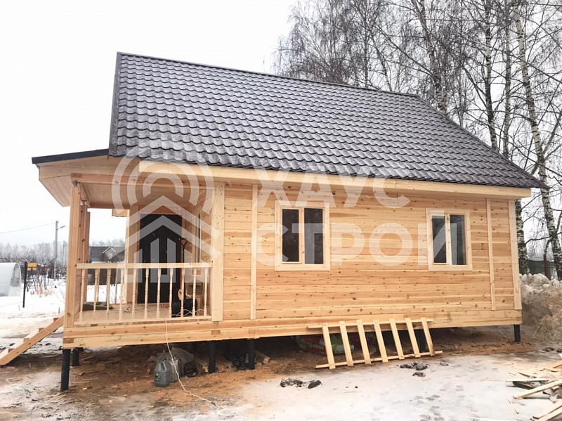 Дом из бруса 8х9 Гик в селе Марфино - Фото 1