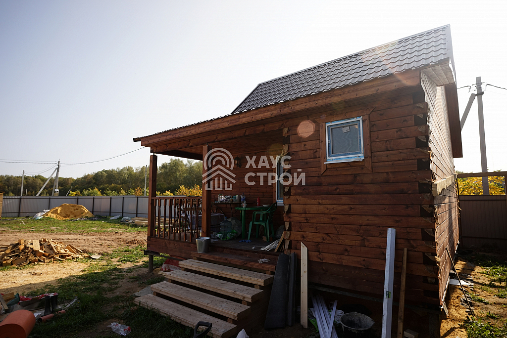 Баня из бруса 6х8 Рахма в КП Берёзовый Парк - Фото 5