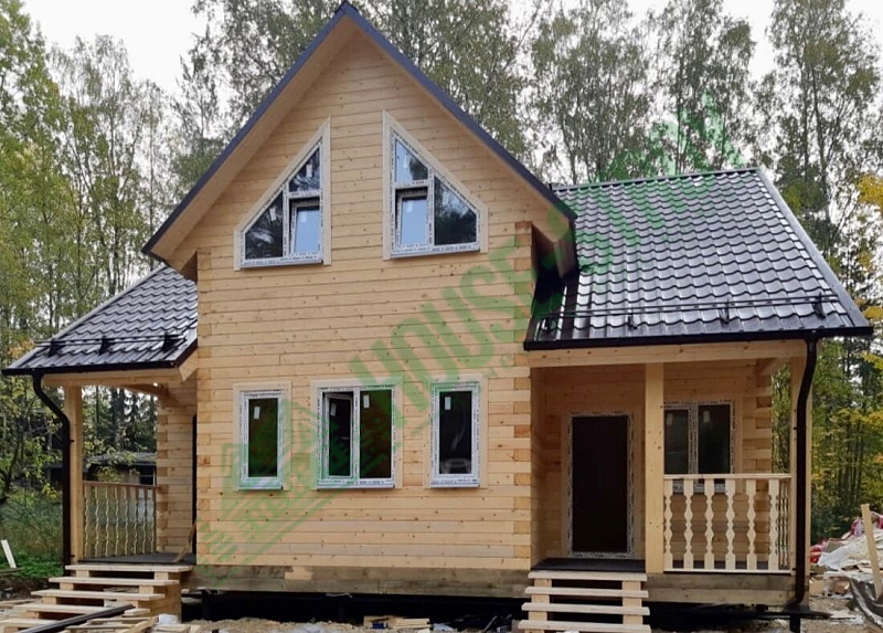 Дом из бруса 8х9 Спектр в ДПК Орехово-Южное - Фото 2